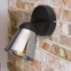 Searchlight Strahler Mega schwarz Stahl Glas B/H/T: ca. 10x17,5x18 cm E14 1 Brennstellen
