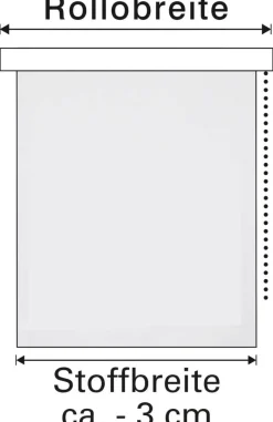 Sensation Klemmrollo Champion creme B/L: ca. 45x150 cm