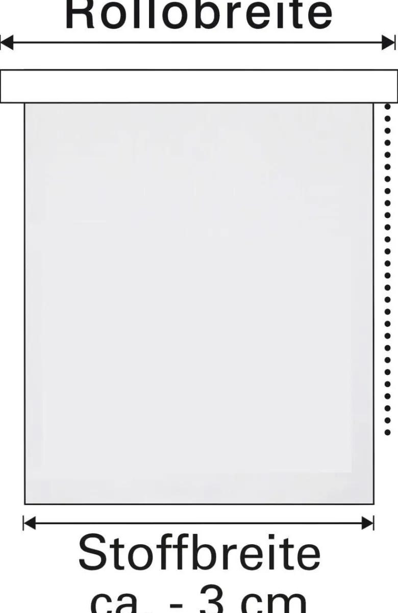 Sensation Klemmrollo Champion creme B/L: ca. 45x150 cm