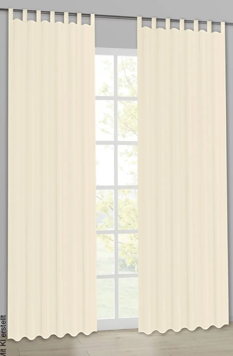 Sensation Kombivorhang Nouveau Buttercreme B/L: ca. 140x245 cm