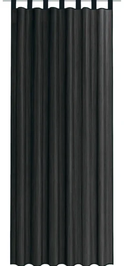 Sensation Schlaufenvorhang Look schwarz B/L: ca. 140x235 cm