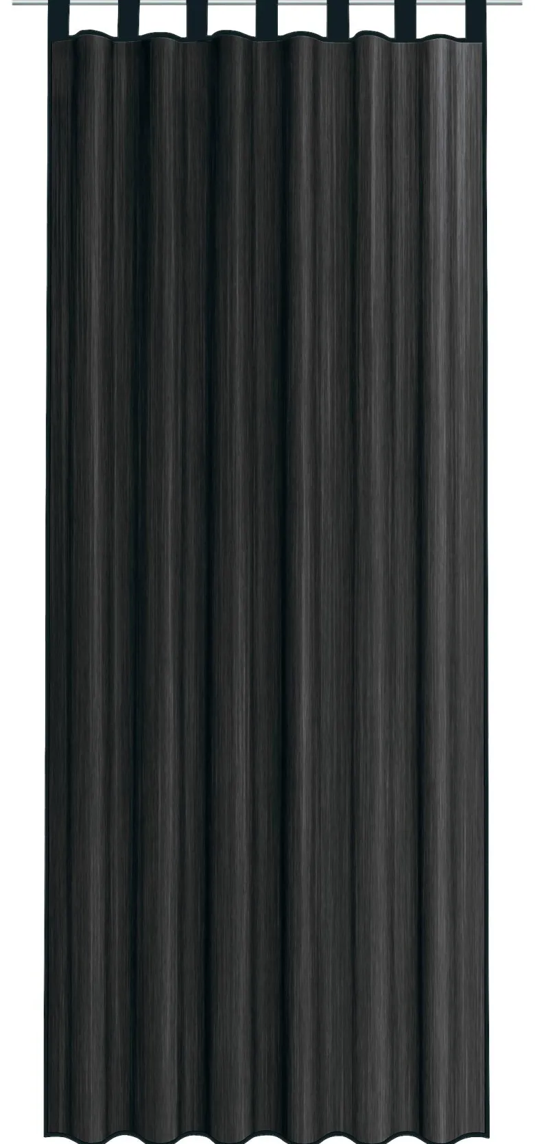 Sensation Schlaufenvorhang Look schwarz B/L: ca. 140x235 cm