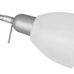 Sensation Stehlampe Biro Promo silber weiß Metall Kunststoff H: ca. 180 cm E27 2 Brennstellen