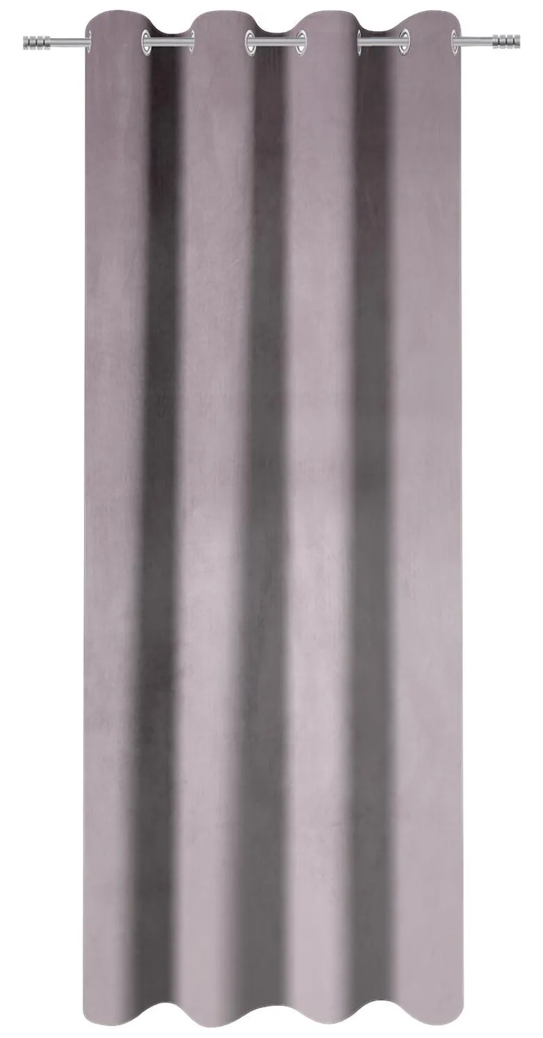 Ösenvorhang Samt mauve B/L: ca. 135x245 cm