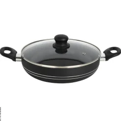 Servierpfanne schwarz Aluminium
