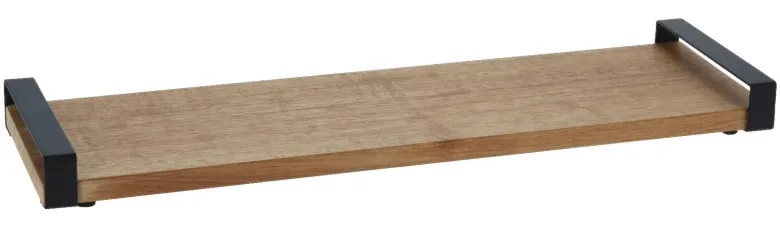 Serviertablett natur Holz B/H/L: ca. 14,5x4x50 cm