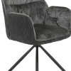 Sessel Amira, 2er-Set anthrazit B/H/T: ca. 56x89x61 cm