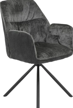 Sessel Amira, 2er-Set anthrazit B/H/T: ca. 56x89x61 cm