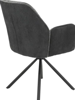Sessel Amira, 2er-Set anthrazit B/H/T: ca. 56x89x61 cm