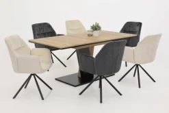 Sessel Amira, 2er-Set anthrazit B/H/T: ca. 56x89x61 cm