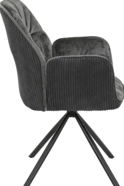 Sessel Amira, 2er-Set anthrazit B/H/T: ca. 56x89x61 cm