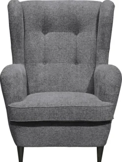 Sessel Oskar anthrazit Velourstoff B/H/T: ca. 78x102x98 cm