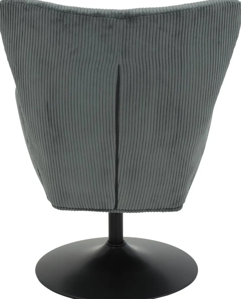 Sessel Samos dunkelgrau Microfaser B/H/T: ca. 72x96x81 cm