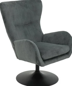 Sessel Samos dunkelgrau Microfaser B/H/T: ca. 72x96x81 cm