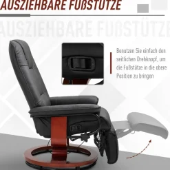 Sessel 833-621 schwarz B/H/T: ca. 78x100x87 cm