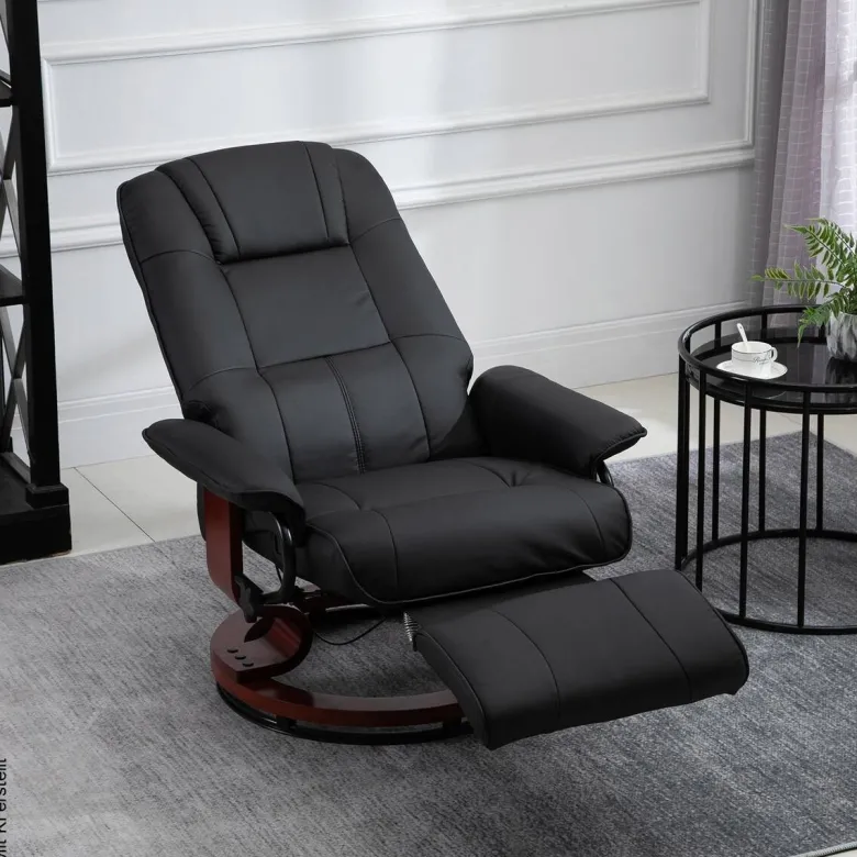 Sessel 833-621 schwarz B/H/T: ca. 78x100x87 cm