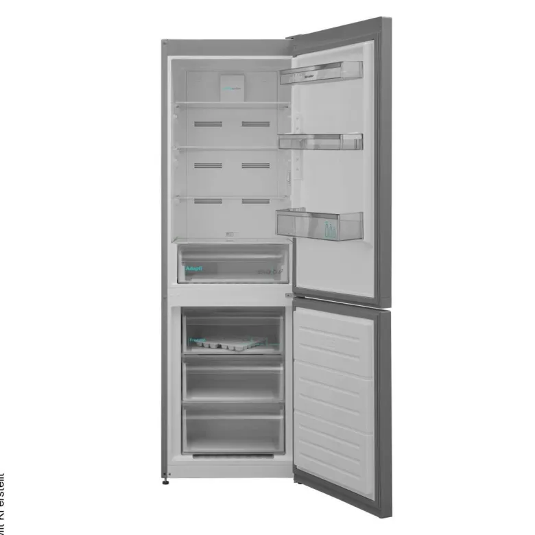 Sharp Kühl-/Gefrierkombination SJ-BA09RMXLC-EU Inox B/H/T: ca. 59,5x186x60 cm