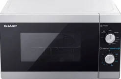 Sharp Mikrowelle mit Grill YC-MG01E-S silber Glas B/H/T: ca. 44x25,8x34,4 cm