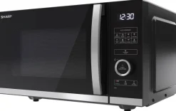 Sharp Mikrowelle YC-QS254AE-B schwarz Stahl B/H/T: ca. 49x28,8x39,5 cm