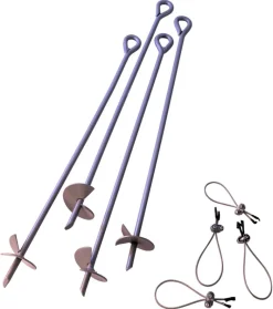 ShelterLogic Boden-Anker silber Metall B/H/T: ca. 9x69x9 cm