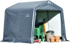 ShelterLogic Foliengerätehaus 5,76m² B/H/T: ca. 240x240x240 cm