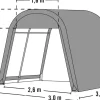 ShelterLogic Gartenhaus Shed-in-a-Box grau B/H/L: ca. 300x240x300 cm
