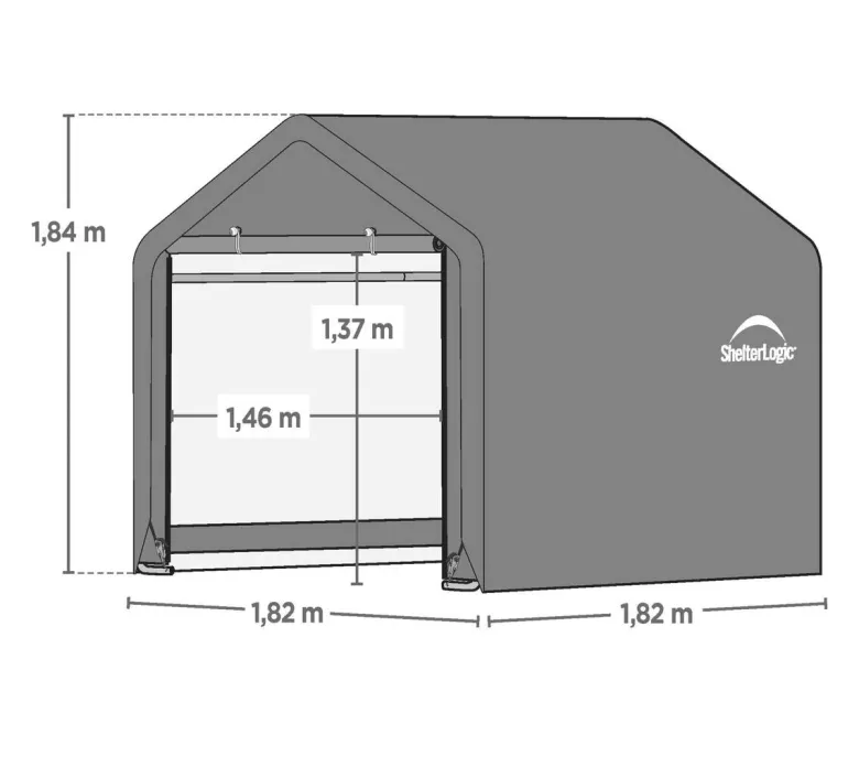 ShelterLogic Gartenhaus Shed-in-a-Box grau B/H/T: ca. 180x183x196 cm
