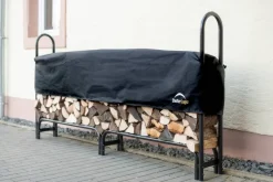 ShelterLogic Kaminholzregal schwarz B/H/L: ca. 244x118x25 cm