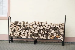 ShelterLogic Kaminholzregal schwarz B/H/L: ca. 244x118x25 cm