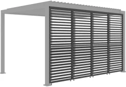 Sichtschutz anthrazit Aluminium B/H/L: ca. 4x234x93 cm