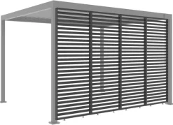 Sichtschutz anthrazit Aluminium B/H/L: ca. 6x226x85 cm