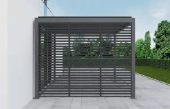 Sichtschutz anthrazit Aluminium B/H/L: ca. 6x226x93 cm