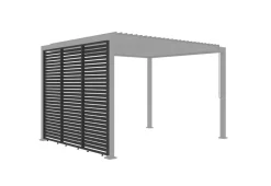 Sichtschutz anthrazit Aluminium B/H/L: ca. 6x234x93 cm