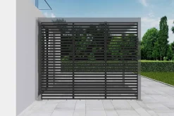 Sichtschutz anthrazit Aluminium B/H/L: ca. 6x226x93 cm