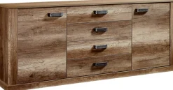 Sideboard Aalborg Oak Monument Nachbildung Spanplatte B/H/T: ca. 212x86x40 cm