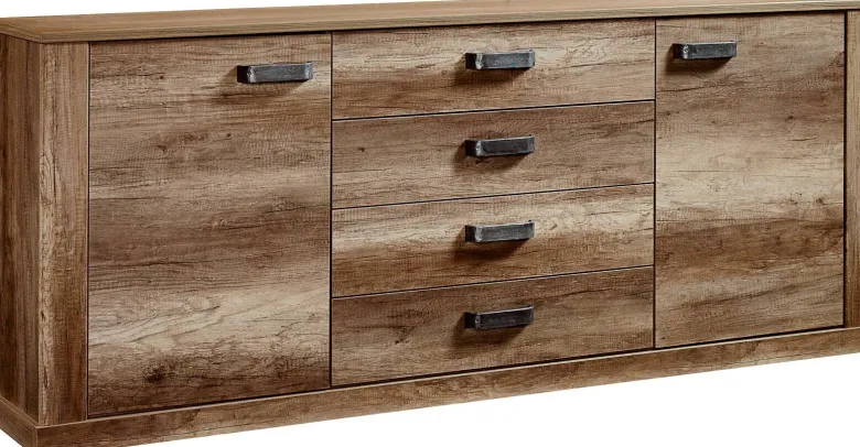 Sideboard Aalborg Oak Monument Nachbildung Spanplatte B/H/T: ca. 212x86x40 cm