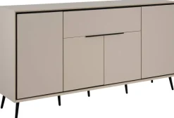 Sideboard Arona sand schwarz B/H/T: ca. 175x90x38 cm