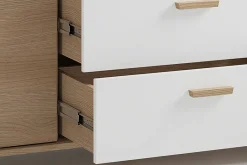 Sideboard BASTIAN Eiche weiß B/H/T: ca. 180x72,5x36,5 cm