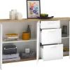 Sideboard BC 1035 weiß Eiche Artisan Nachbildung B/H/T: ca. 180x86x38 cm