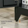 Sideboard 838-148BK schwarz B/H/T: ca. 75x110x33 cm
