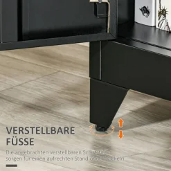 Sideboard 838-148BK schwarz B/H/T: ca. 75x110x33 cm