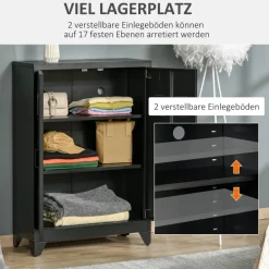 Sideboard 838-148BK schwarz B/H/T: ca. 75x110x33 cm