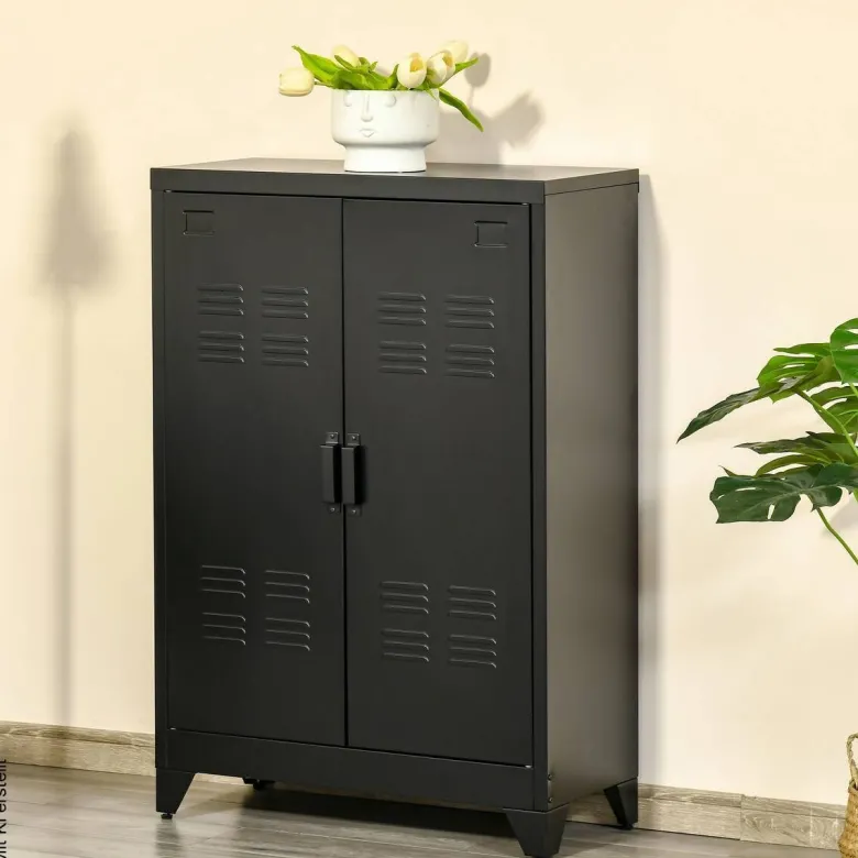 Sideboard 838-148BK schwarz B/H/T: ca. 75x110x33 cm