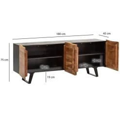 Sideboard braun B/H/T: ca. 180x75x45 cm