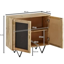 Sideboard braun B/H/T: ca. 80x75x35 cm