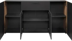 Sideboard Cento anthrazit Eiche Artisan Oak Nachbildung