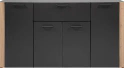 Sideboard Cento anthrazit Eiche Artisan Oak Nachbildung