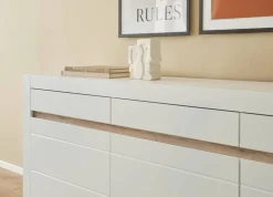 Sideboard Chester weiß matt B/H/T: ca. 217x90x42 cm