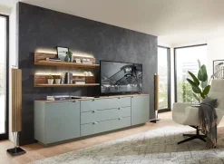Sideboard Core salbei Eiche Artisan Nachbildung B/H/T: ca. 240x77x44 cm