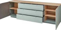 Sideboard Core salbei Eiche Artisan Nachbildung B/H/T: ca. 240x77x44 cm